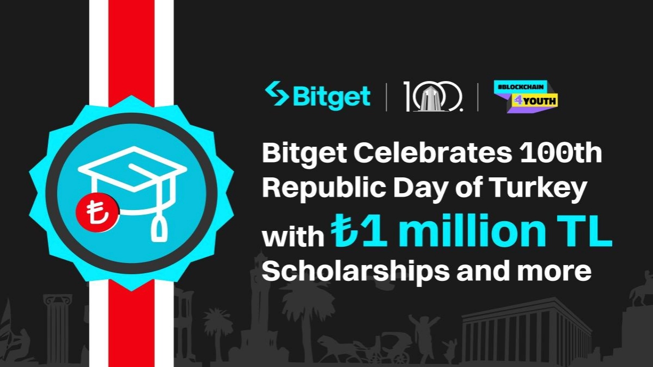 Bitget, Türkiye’nin yüzüncü yılını 1 milyon TL burs ve etkinliklerle kutluyor